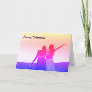 Be my Valentine (lesbian/bisexual) Holiday Card