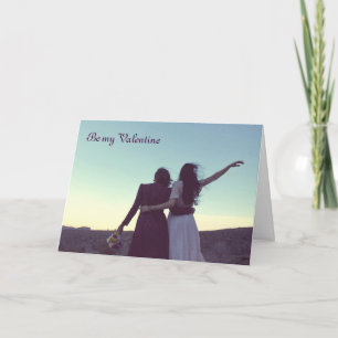 Be my Valentine (lesbian/bisexual) Holiday Card