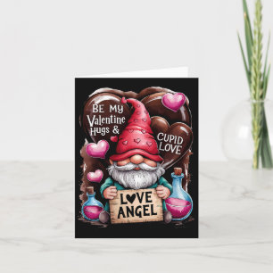Be My Valentine Love Angel Gnome Cute Valentine’s  Card