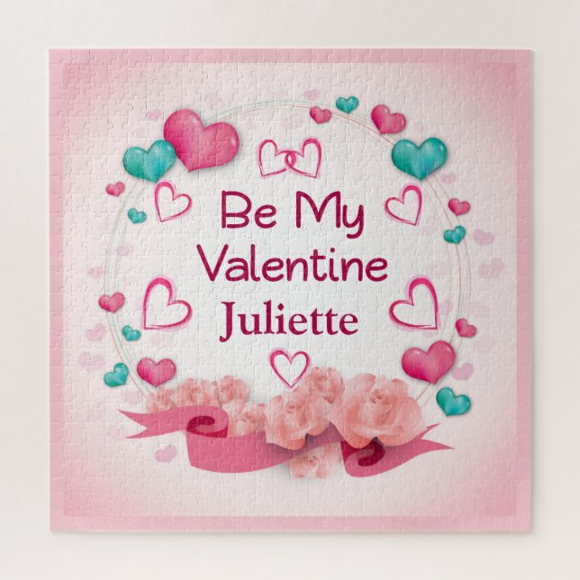 Be My Valentine Personnalisé jigsaw Puzzle (Vertical)
