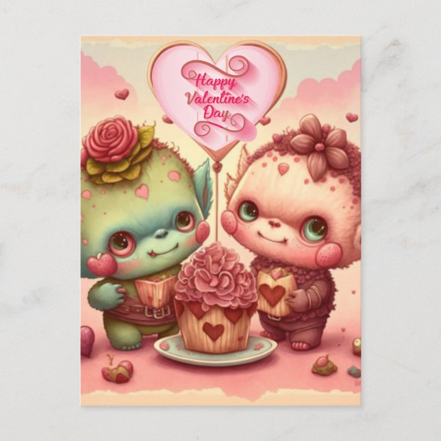 Be my valentine   postcard (Front)