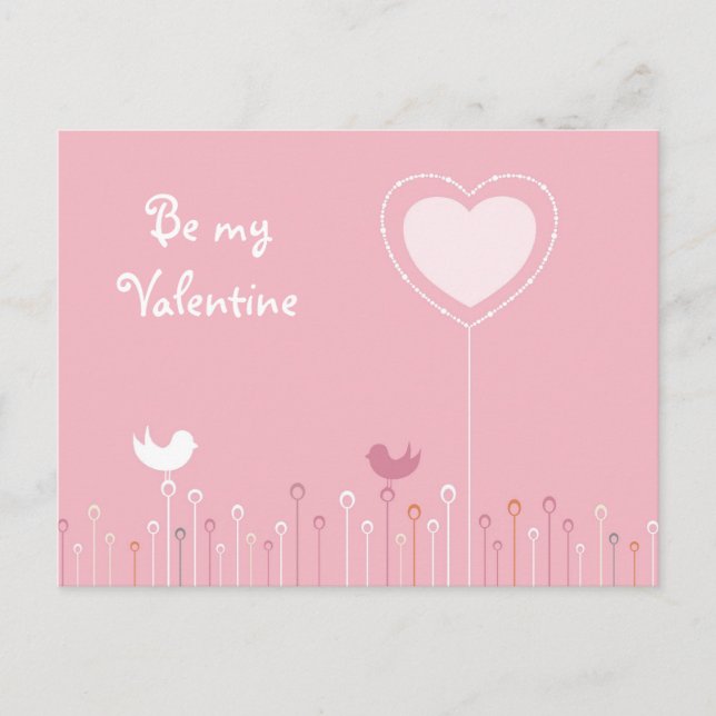 Be my Valentine Postcard (Front)