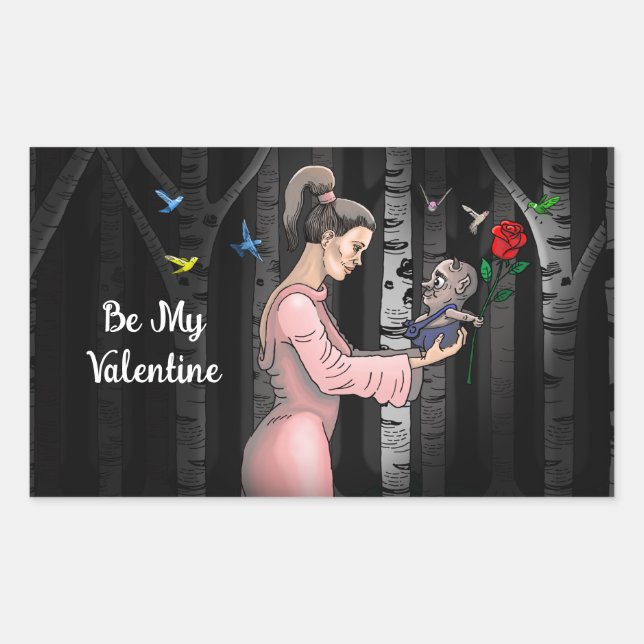 Be My Valentine Princess Sticker (Front)