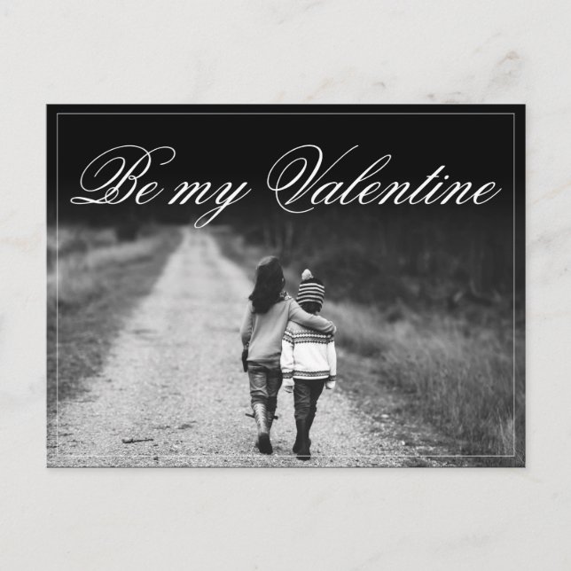 Be My Valentine  - Side by Side Postcard (Front)
