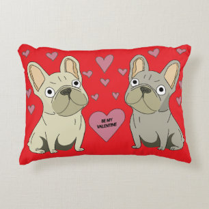 Be my Valentines, dogs Accent Pillow