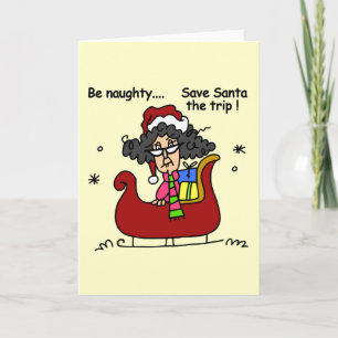 Be Naughty Holiday Card