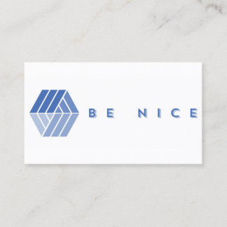BE NICE BUSINESS CARD