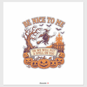 Be Nice Me Halloween Witch Broom Pumpkins_1