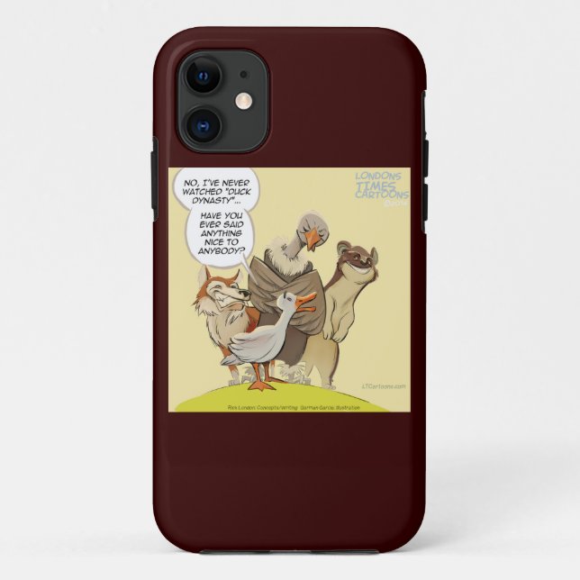 Be Nice To Ducks Funny iPhone 5 Case (Back)