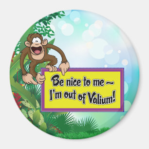 Be Nice to Me- I'm Out of Valium! Magnet