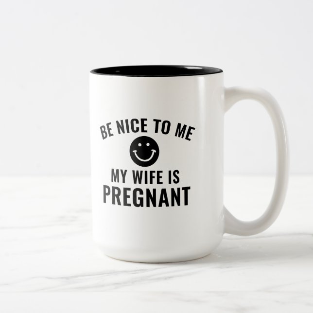 Be Nice To Me Two-Tone Coffee Mug (Right)