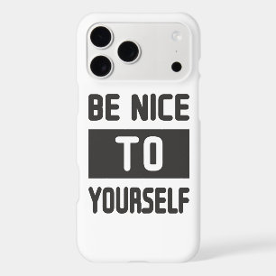 Be nice to yourself