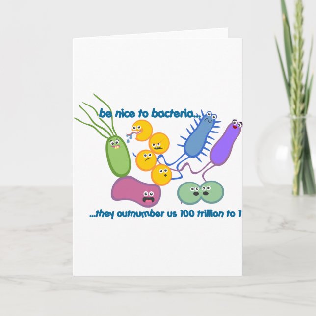 Be Nicer to Bacteria Card (Front)