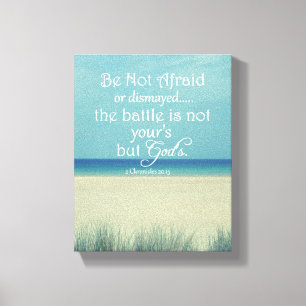 Be Not Afraid Bible Verse Canvas Print