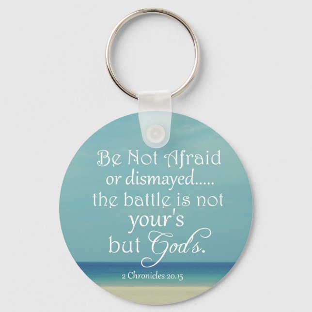 Be Not Afraid Bible Verse Keychain (Front)