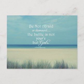 Be Not Afraid Bible Verse Postcard
