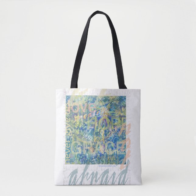 Be Not Afraid over the shoulder tote Bag (Front)
