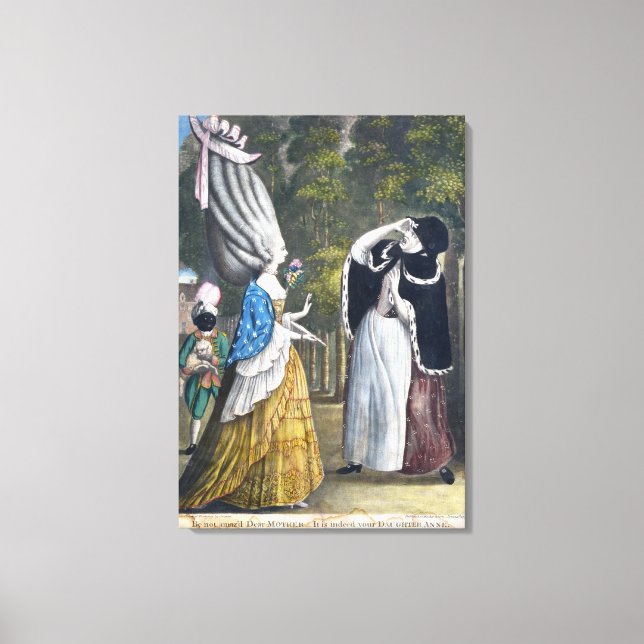 Be not amaz'd Dear Mother - It is indeed your Daug Canvas Print (Front)