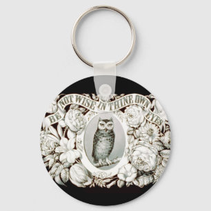 Be Not Wise in Thine Own Eyes Christian Art 1872 Keychain