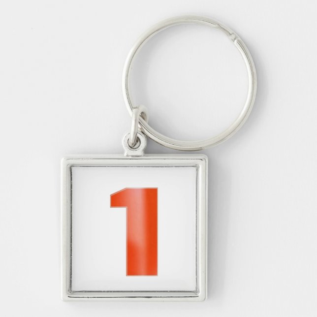 Be NUMBER ONE - Keep right colour image associatio Keychain (Front)