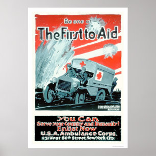 Be One of the First to Aid (US00268) Poster