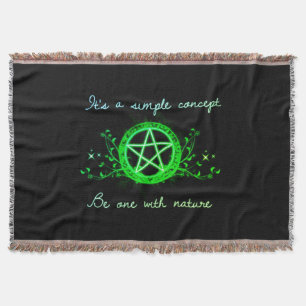 Be One With Nature Throw Blanket
