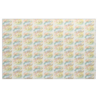 "Be Open * Be Brilliant * Be Brave" print fabric