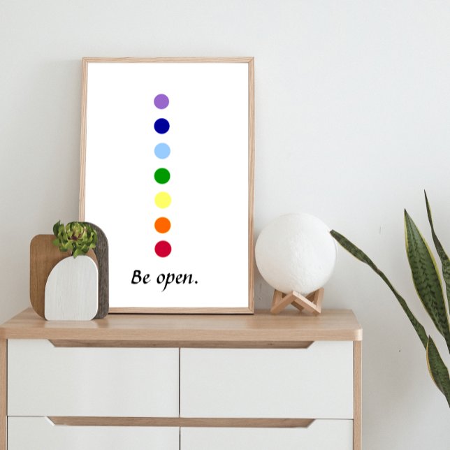 Be Open - Poster de Chakra (Créateur téléchargé)