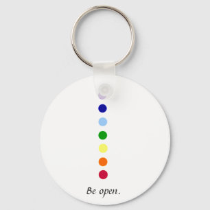 Be Open - Simple Chakra Design Keychain