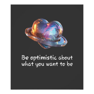Be Optimistic About What You Want to Be Photo Print
