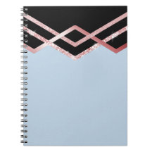 Be Organized ROSEGOLD Glitter Black Deco Geometric