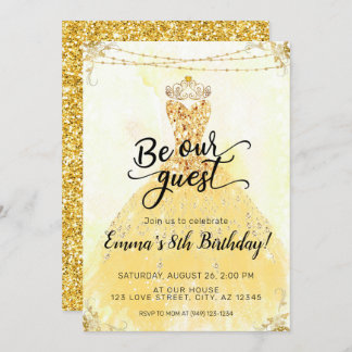 Be our Guest Birthday Invitation
