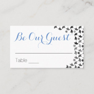 Be Our Guest Name Cards & Marriage Tips on Back