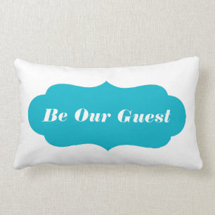 Be Our Guest (Or Custom Text) Lumbar Pillow