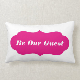 Be Our Guest (Or Custom Text) Lumbar Pillow