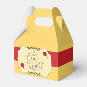 BE OUR GUEST Red Rose Birthday Party Favour Boxes