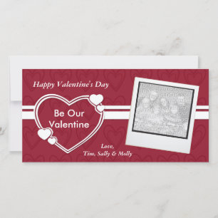 Be Our Valentine Valentine's Day Photocards Holiday Card