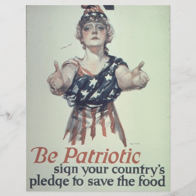 Be Patriotic Scrapbook Paper (Front)