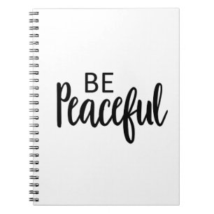Be Peaceful Gospel Graphics Aesthetic Christian Notebook