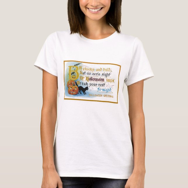 Be Plucky and Bold at Halloween T-Shirt (Front)