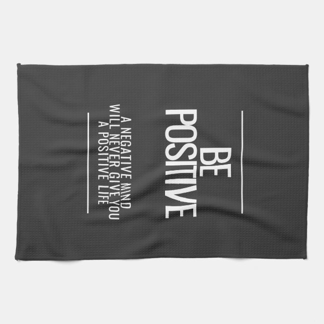 Be Positive Kitchen Towel (Horizontal)