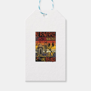 Be Powerful Beautiful Brilliant Halloween Mushroom Gift Tags