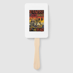 Be Powerful Beautiful Brilliant Halloween Mushroom Hand Fan