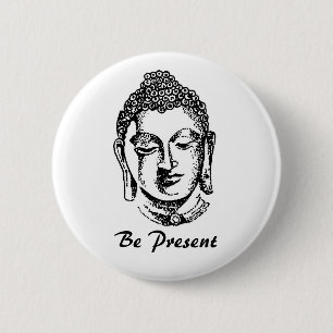 Be Present 2 Inch Round Button