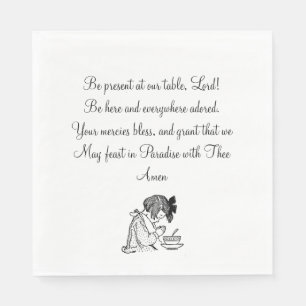 Be Present At Out Table Prayer and Child Napkin