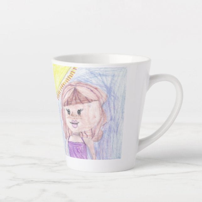Be proud of your child add artwork to this cute latte mug (Right)