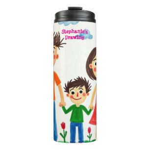Be proud of your child add artwork to this cute thermal tumbler