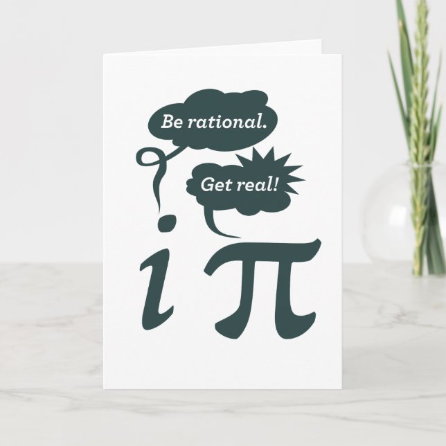 be rational! get real! card (Front)