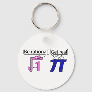 Be Rational! Get Real! Keychain