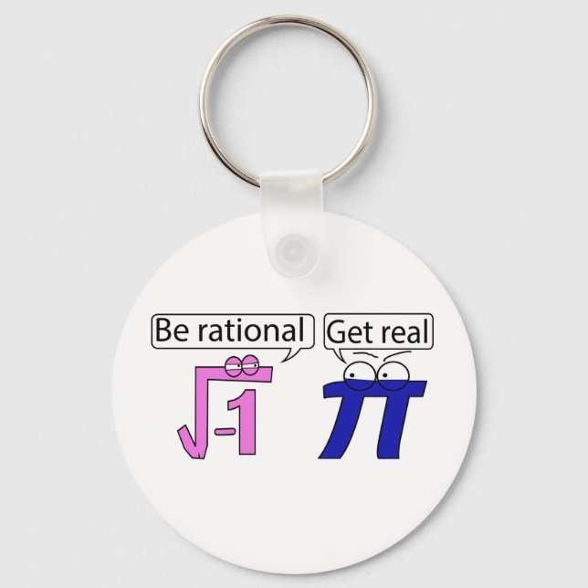 Be Rational! Get Real! Keychain (Front)